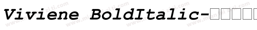 Viviene BoldItalic字体转换